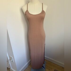 Nasty Gal Tan Maxi Dress